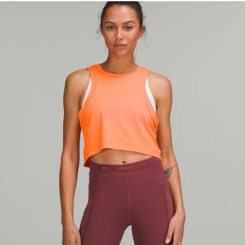 Lululemon Open-Back Cropped Train Tank